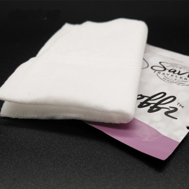 OEM toallitas envueltas individualmente para el cuidado de la piel, removedor de esmalte natural, toallitas húmedas