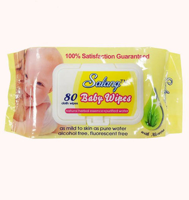 OEM de calidad superior agua pura sin alcohol esencia natural a base de hierbas bebé suave toallitas húmedas