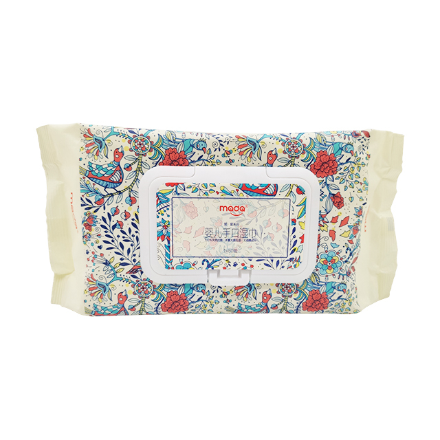 OEM 100% algodón jazmín natural del aceite esencial de la boca del bebé y la mano Wet Wipes