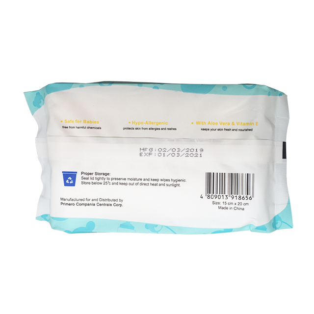 OEM Daily Care For All Purpose bebé Wet Wipes