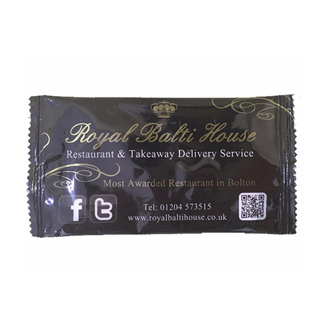 OEM Orgánica restaurante solo embalaje Wet Wipes